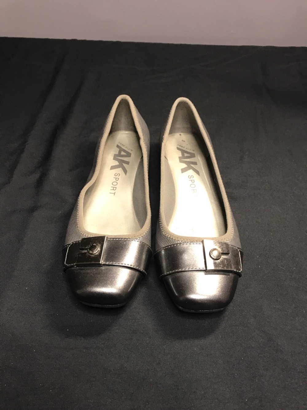 Anne Klein Sport Ursala Ballet Flat Shoe Pewter Size 6.5